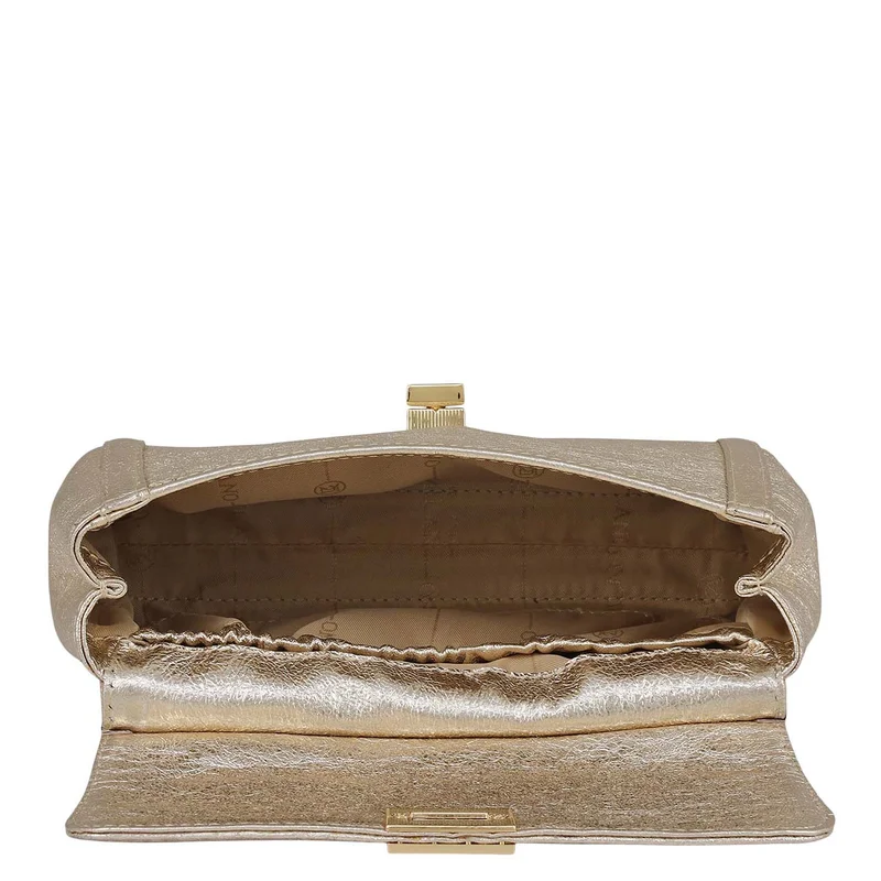 Da Milano Gold Small Metallic Leather Sling - Gold for Women | Best Price UAE